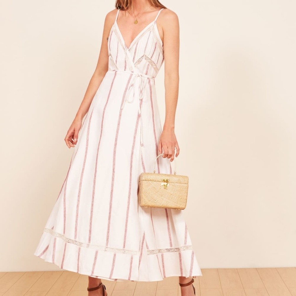 NWT Reformation Daria Dress in Licorice - Picture 3 of 8